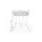 Homeroots 18" White Wire Round top End Table 488934 - alternate 4