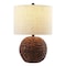 Jonathan Y Camilo 21.5" Modern Coastal Woven Rattan Globe LED Table Lamp, Dark Brown JYL6514B - alternate 1