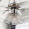 Jonathan Y Kris 42" 3-Light Crystal LED Ceiling Fan With Remote, Chrome JYL9705A - alternate 6