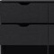 Homeroots 42" Black Four Drawer Double Dresser 544055 - alternate 10