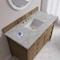 James Martin Vanities Brittany 48" Sgl Vanity, Pecan w/ 3 CM Victorian Silver Silestone Top w/FreePower Wireless Charger 655-V48-PCN-FVSL - alternate 4