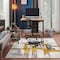 World Rug Gallery Contemporary Modern Abstract Area Rug 6 ft 6 in x 6 ft 6 in Square Gold 950GOLD6SQ - alternate 2