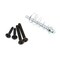 Prime-Line Storm and Screen Door Pull Lever Handle Set with Interior Latch, Strike and Screws, Brown K 55227 - alternate 3