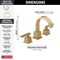 Delta Vero Two Handle Widespread Bathroom Faucet 3553LF-CZ - alternate 4