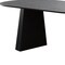 Homeroots 79" Black Wood Double Pedestal Base Oval Dining Table 720663 - alternate 3