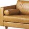 Homeroots 65" Tan Leather Sofa With Brown Legs 607310 - alternate 5