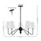Jonathan Y Skylar 32" 5-Light Classic Minimalist Metal Inverted Gourd LED Chandelier, Black JYL7912A - alternate 3