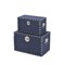 Homeroots Set of Two Blue Solid Wood Box With Lid, 2PK 489399 - alternate 2