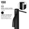 Vigo Lexington Single Handle Single-Hole Bathroom Vessel Faucet in Carbon Fiber and Matte Black VG03028MB - alternate 2