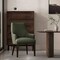 Manhattan Comfort Beever Chenille Wood Armchair in Forest Green DC103AR-GR - alternate 4