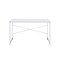 Homeroots 47" White and Silver Writing Desk 491488 - alternate 1