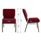 Flash Furniture 21"W Church Chair in Burgundy Fabric w/ Book Rack, 4PK 4-FD-CH0221-4-GV-3169-BAS-GG - alternate 2