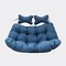 Leisuremod 2-Person Hanging Egg Chair Cushion, Weather-Resistant, Headrest & Zippered Cover ES52C-NBU - alternate 1