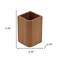 Homeroots Designer Genuine Teak Tumbler 475851 - alternate 4