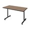 Regency Kobe T-Base Training Seminar Table, 42 in W, 24 in L, Noble Oak MKTRCT4224NO - alternate 1
