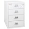 Fireking 4 Drawer, 1 Hr Fire, Vertical, 25" wide for Card Check & Notes Arctic White 4-2536-CAW - alternate 1