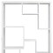 Homeroots 75" White Metal Seven Tier Geometric Bookcase 486288 - alternate 2