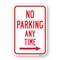 Signmission No Parking Any Time With Right Arrow, Heavy-Gauge Aluminum, 18" x 24", A-1824-25057 A-1824-25057 - alternate 1