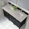 James Martin Vanities Brittany 60" Double Vanity, Black Onyx, w/ 3 CM Siberian Silestone Top 650-V60D-BKO-3SFR - alternate 2
