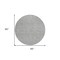 Homeroots 8' Gray And Ivory Round Geometric Washable Indoor Outdoor Area Rug 602379 - alternate 4