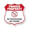 Signmission Private Property Shield Sign No Trespass, 12 Inch X 12 Inch, Plastic Sign SHI-P-12-447 - alternate 1