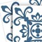 Homeroots 4" X 4" Teal And White Mosaic Peel And Stick Removable Tiles 399835 - alternate 3