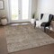 Homeroots 3' X 5' Brown And Tan Floral Washable Indoor Outdoor Area Rug 605711 - alternate 4