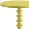 Homeroots 22" Yellow Wood Round Pedestal End Table 286297 - alternate 3