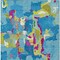 Homeroots 10' X 14' Aqua Green And Pink Abstract Washable Indoor Outdoor Area Rug 599537 - alternate 2