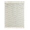 Homeroots 50" X 60" Cream Kantha Cotton Striped Throw Blanket with Embroidery 516631 - alternate 3