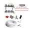 Henco Infloor radiant heating set - PEX-AL-PEX + stainless steel manifold - 850 - 1140 sqft 806376 - alternate 1