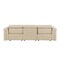 Homeroots 100" Beige Top Grain Leather Reclining Metal USB Sofa 720356 - alternate 4