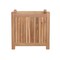 Homeroots 18" Natural Solid Wood Indoor Outdoor Square Planter Box 554714 - alternate 3