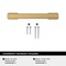 Amerock Triomphe 3-3/4 inch (96mm) Center-to-Center Champagne Bronze Cabinet Pull, 25PK 25VMP37091CZ - alternate 2