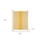 Homeroots 50" X 60" Yellow Woven Cotton Striped Throw Blanket with Tassels 516600 - alternate 3