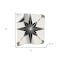 Homeroots 7" x 7" Black and White Mono Cross Peel and Stick Tiles 473130 - alternate 2