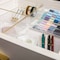 Martha Stewart Kerry 4 Pack Plastic Stackable Office Desk Drawer Organizers with Gold Trim, 6 x 6 BE-PB9049-G-4-CLRGLD-MS - alternate 5