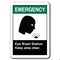 Signmission 10 in Height, Plastic, 10" x 7", ANSI-710ES Eye Wash Station Keep ANSI-710ES Eye Wash Station Keep - alternate 3