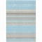 Homeroots 10' X 14' Sky Blue Gray And Beige Striped Washable Indoor Outdoor Area Rug 614838 - alternate 4