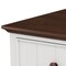 Homeroots 61" White And Walnut Wood Seven Drawer Captains Dresser 653111 - alternate 2