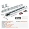 Vevor 10 Pairs 21" Soft-Close Drawer Slides Bottom Mount Full Extension 100 Lbs, 10PK 30201B.533-10 - alternate 3