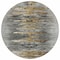 Homeroots 8' Gray Charcoal And Silver Round Abstract Washable Indoor Outdoor Area Rug 587652 - alternate 3