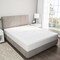 Lavish Home Down Alternative Mattress Topper 233 Thread Count Hypoallergenic Fiber-Filled Twin Pad, White 64-12-T - alternate 1