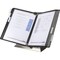 Tarifold Antimicrobial Desktop Unit, SS Base/Mount Plate, 10 Pockets, Black DA271SS - alternate 1