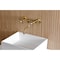Kingston Brass Double-Handle Wall Mount Bathroom Faucet, Brushed Brass KS2117BEX - alternate 3