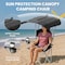 Simple Deluxe InfiniPower Beach Chair with Umbrella - Portable Camping Chair with Canopy, 35in Sun Shade, Heavy D FNCHARCAMPCP04B - alternate 3