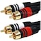 Monoprice Monoprice 25ft Premium 2 RCA Plug/2 RCA Plug M/M 22AWG Cable - Black 2866 - alternate 2