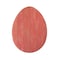 Homeroots 18" X 14" Red Reclaimed Wood Egg Shaped Wall Decor 384894 - alternate 1