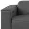 Homeroots 110" Dark Gray Top Grain Leather Reclining Metal USB Sofa 720308 - alternate 2