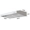 Wrightmaster 30 in. 200 CFM Convertible Under Cabinet Range Hood in Stainless Steel ZR-CAS75905 - alternate 3